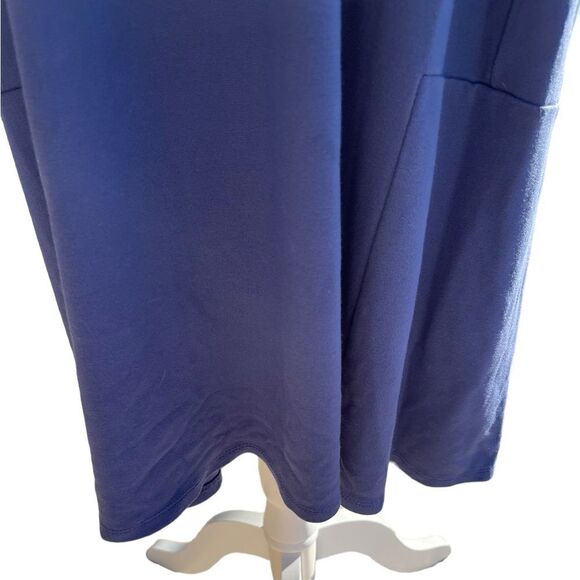 J Jill Extra Blue seamed ponte 3/4 Sleeve Midi Dress, Size X3 - Picture 7 of 14